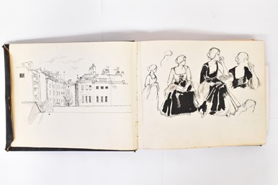 Lot 45 - A mid-20th century sketchbook, profusely...