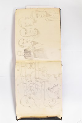 Lot 45 - A mid-20th century sketchbook, profusely...