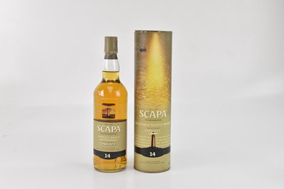 Lot 202 - WHISKY; a bottle of Scapa single malt Scotch...