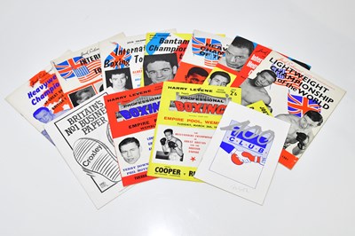 Lot 1373 - A small quantity of boxing programmes, to...