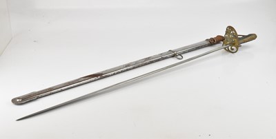 Lot 621 - A Victorian officers sword, with acid etched...