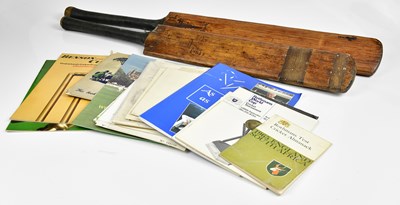 Lot 1404 - Various cricket programmes and magazines to...