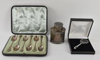 Lot 1193 - MARTIN, HALL & CO; a George V hallmarked...