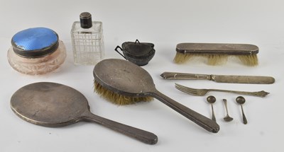 Lot 1194 - A George VI hallmarked silver three piece...
