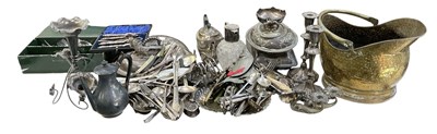 Lot 1074 - A large quantity of assorted silver plated...