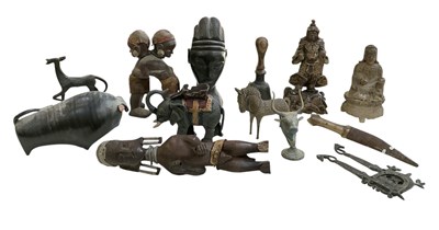 Lot 1070 - A quantity of assorted African, tribal and...