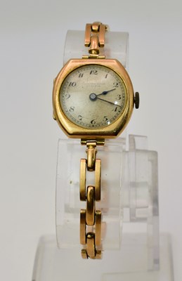 Lot 512 - A early 20th century 9ct yellow gold cased...