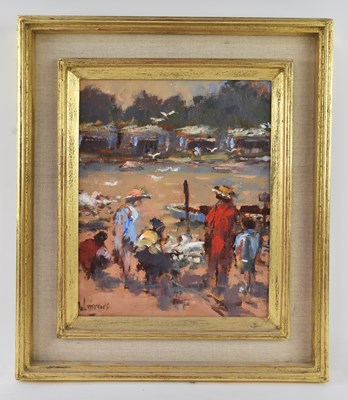 Lot 324 - WILLIAM DAVIES (British, 1928-2011); oil on...