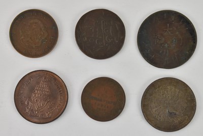 Lot 1742 - Six assorted all world coins, comprising a...