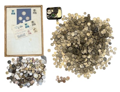 Lot 1744 - A collection of assorted all world coins and...