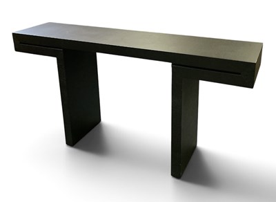Lot 101 - PORADA; a modern Italian ebonised 'Miyabi'...