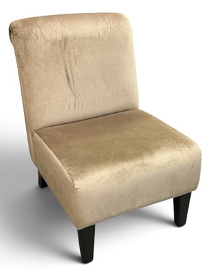 Lot 147 - A modern contemporary beige suede upholstered...