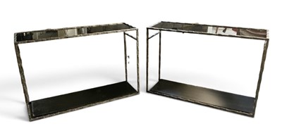 Lot 18 - A pair of modern contemporary rectangular...