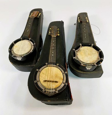 Lot 279 - DULCETTA, LONDON: a six string banjo, overall...