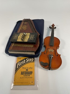 Lot 284 - A full size violin with a paper label to the...