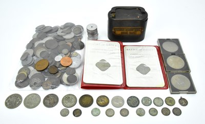 Lot 728 - A small quantity of half silver coins,...