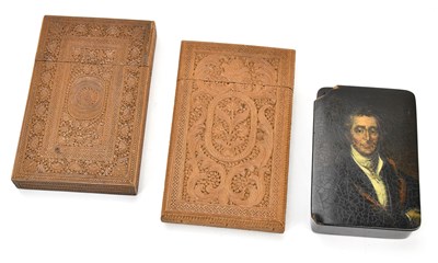 Lot 294 - STOBWASSER; a 19th century lacquered paper...