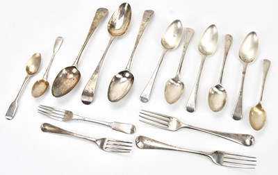 Lot 505 - A selection of George III and later hallmarked...