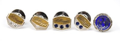Lot 576 - KELLOGG'S; a group of four yellow and white...
