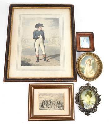 Lot 1776 - A 19th century engraving of Napoleon, an...