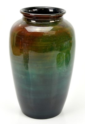 Lot 1246 - WILLIAM MOORCROFT; an unusual part flambé...