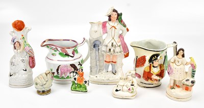Lot 1384 - An early 19th century creamware snuff pot...