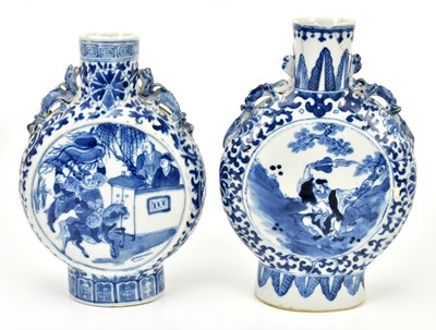 Lot 652 - A near pair of late 19th century Chinese blue...