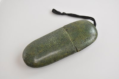 Lot 2102 - A 19th century Chinese shagreen...