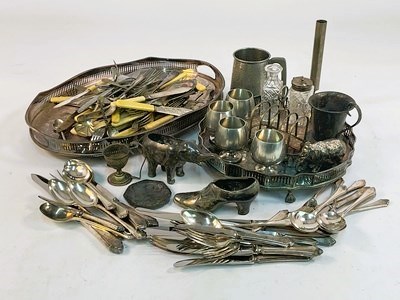 Lot 540 - A quantity of silver plated ware, to include a...