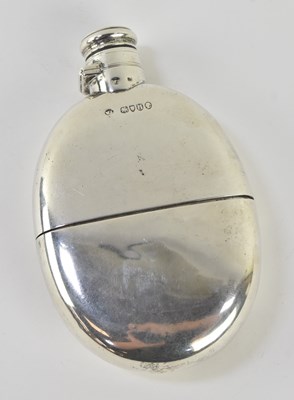 Lot 1126 - A Victorian hallmarked silver flask, with...