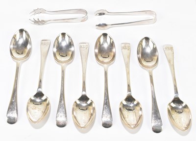 Lot 1125 - WALKER & HALL; a set of eight Victorian hallmarked silver teaspoons
