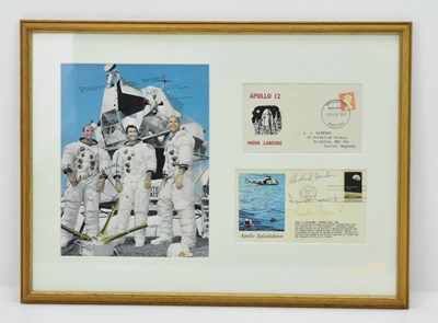 Lot 671 - NASA, APOLLO 12; a framed photo display...