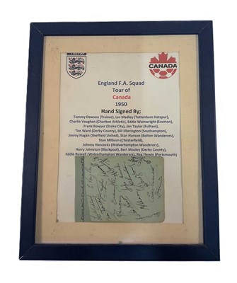 Lot 121 - A signed page from an autograph book of the...