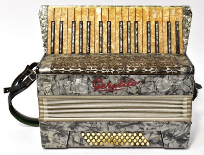 Lot 630 - A Geraldo piano accordion in grey with...