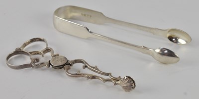Lot 1159 - A pair of Victorian hallmarked silver sugar...