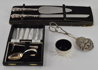Lot 1136 - A cased Elizabeth II hallmarked silver baby...
