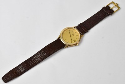 Lot 862 - OMEGA; a 9ct yellow gold De Ville wristwatch,...