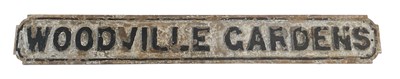 Lot 505 - A Victorian black and white painted cast iron...