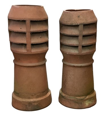 Lot 223 - An associated pair of Victorian terracotta...