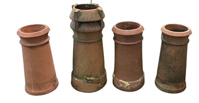 Lot 225 - Four assorted Victorian and later terracotta...