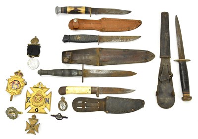 Lot 1104 - A Fairbarn Sykes type dagger, length of blade...