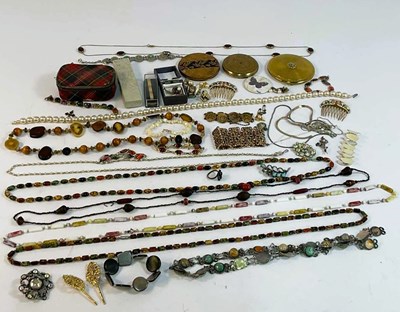 Lot 503 - A quantity of costume jewellery to include...