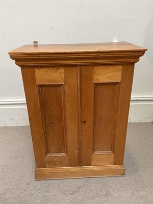 Lot 331 - HAVANA CIGARS; a pine hanging cigar cabinet...