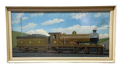 Lot 385 - VIC WELCH; gouache on board, 'Dumbiedykes',...