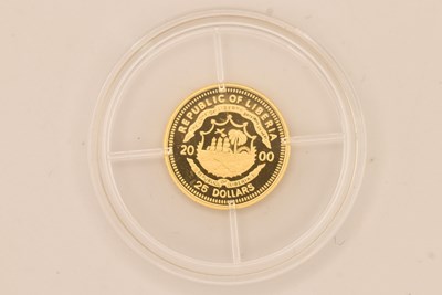 Lot 1737 - An encapsulated gold proof 2000 Republic of...