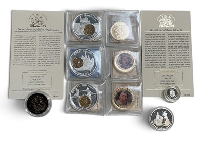 Lot 1735 - ROYAL MINT; a cased encapsulated Queen...