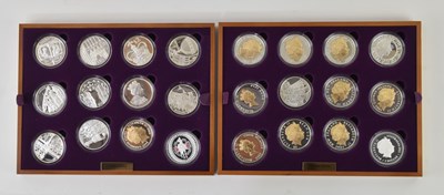 Lot 1653 - ROYAL MINT; a cased silver proof twenty-four...