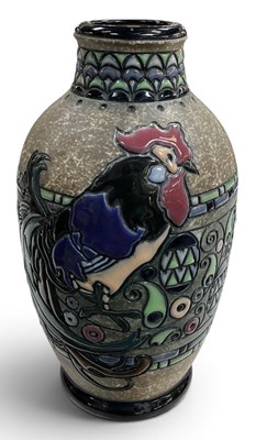 Lot 752 - AMPHORA (AUSTRIA); an art pottery baluster...
