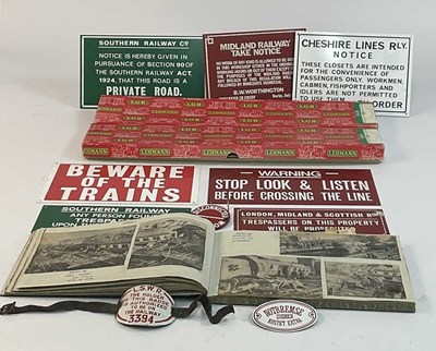 Lot 93 - A collection of railwayana items to include a '...
