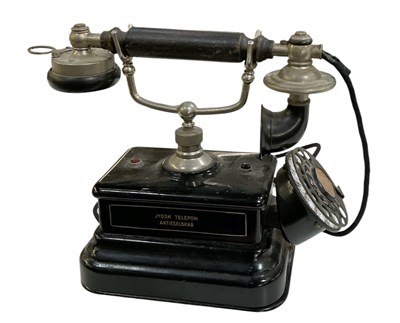 Lot 467 - An early 20th century Danish table telephone,...
